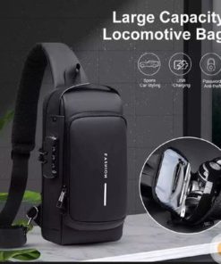 USB charging port sling Anti-theft shoulder bag (Black shape)