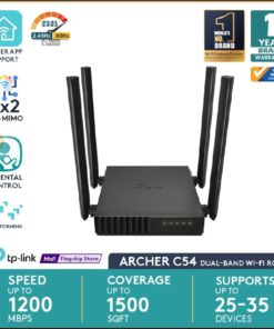 TP-Link Archer C54 AC1200 Wireless Dual Band Router with 2x2 Mimo and App Support